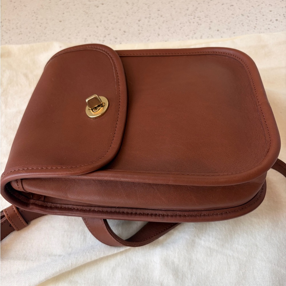 RARE! With tags Vintage Coach Sidepack Classic Turnlock Closure Crossbody - Picture 9 of 12